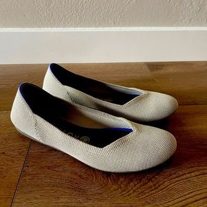 Rothy’s “The Flat” size 8 Light Grey